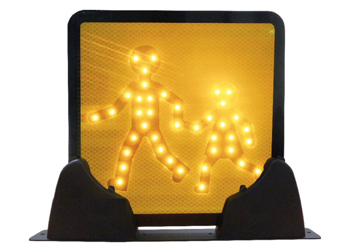 Front or rear LED pictogram with support for bus / coach